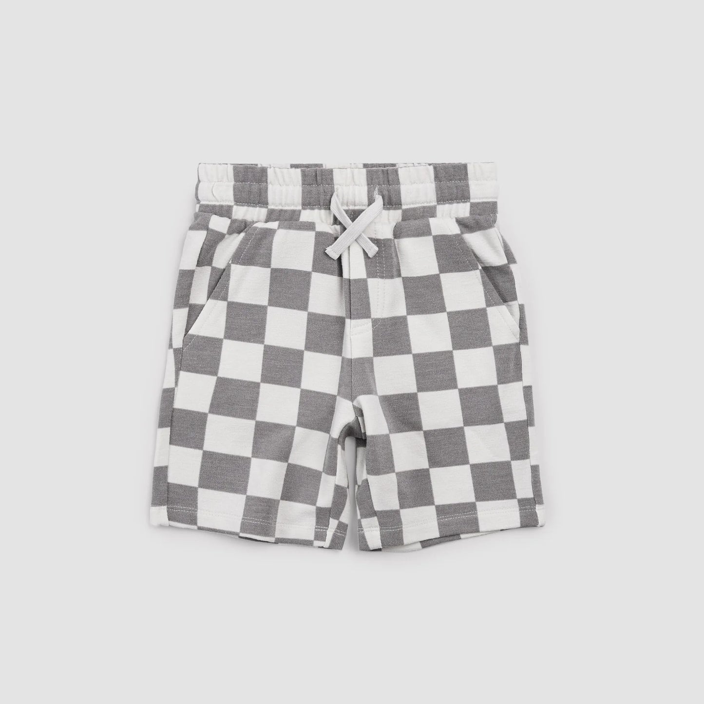 CHECKERBOARD SHORT || DARK GREY