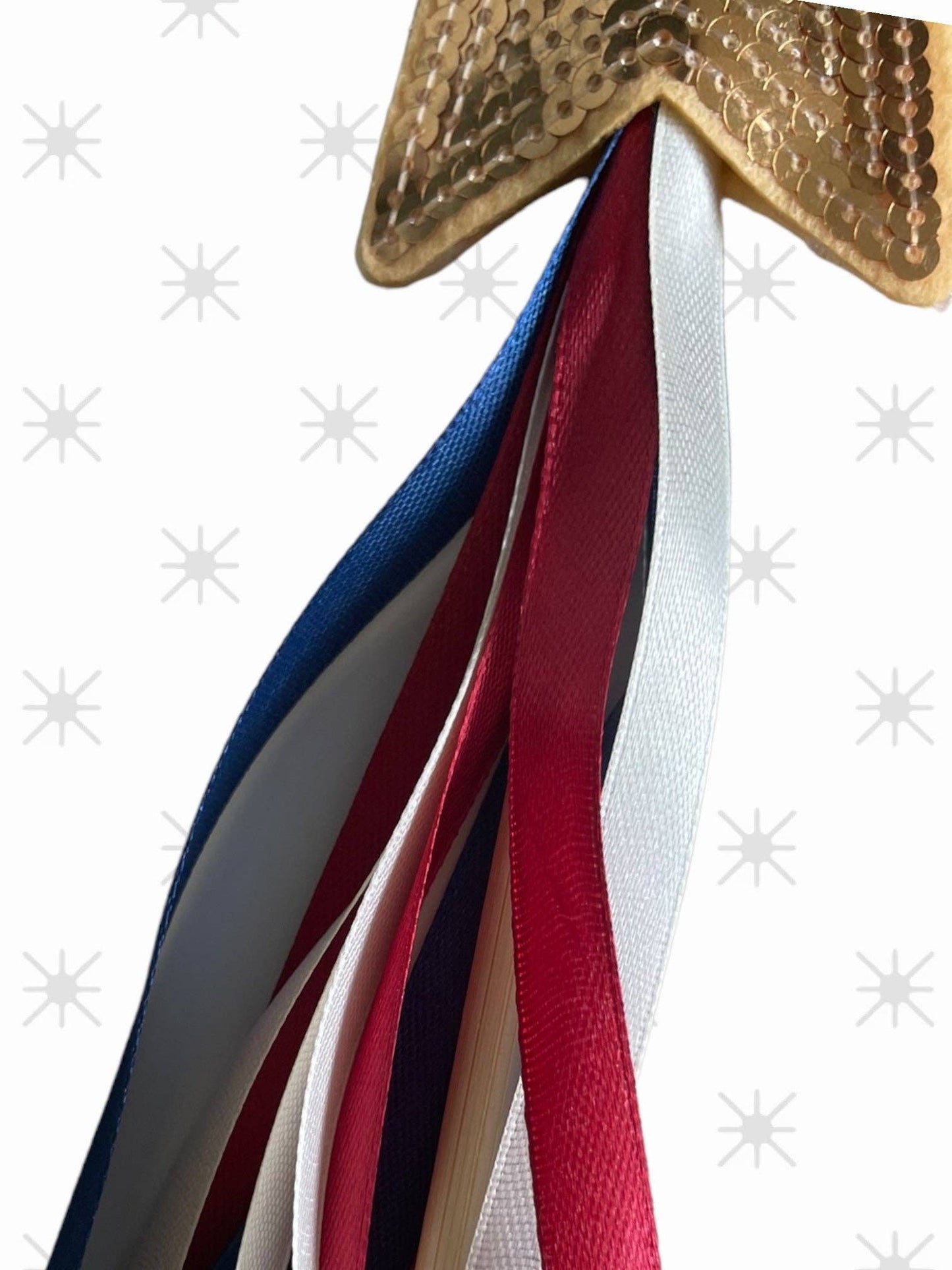 PATRIOTIC RIBBON WAND || RED