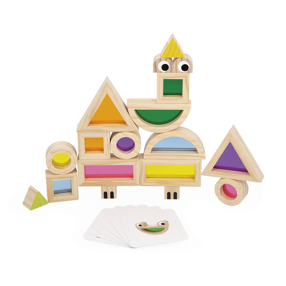 SENSORY TRANSLUCENT STACKING BLOCKS