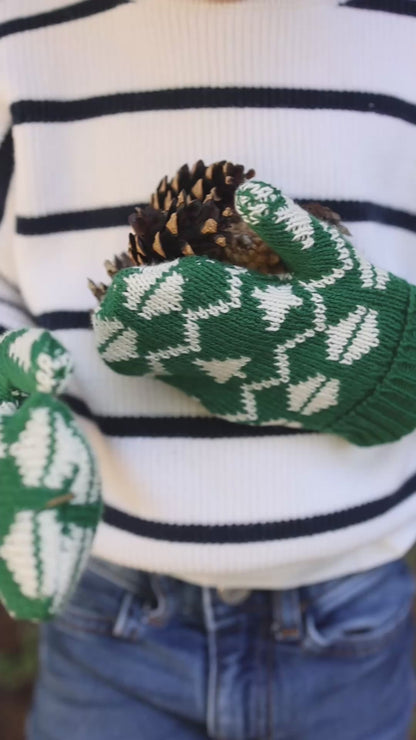 100% ORGANIC COTTON SPRUCE MITTENS