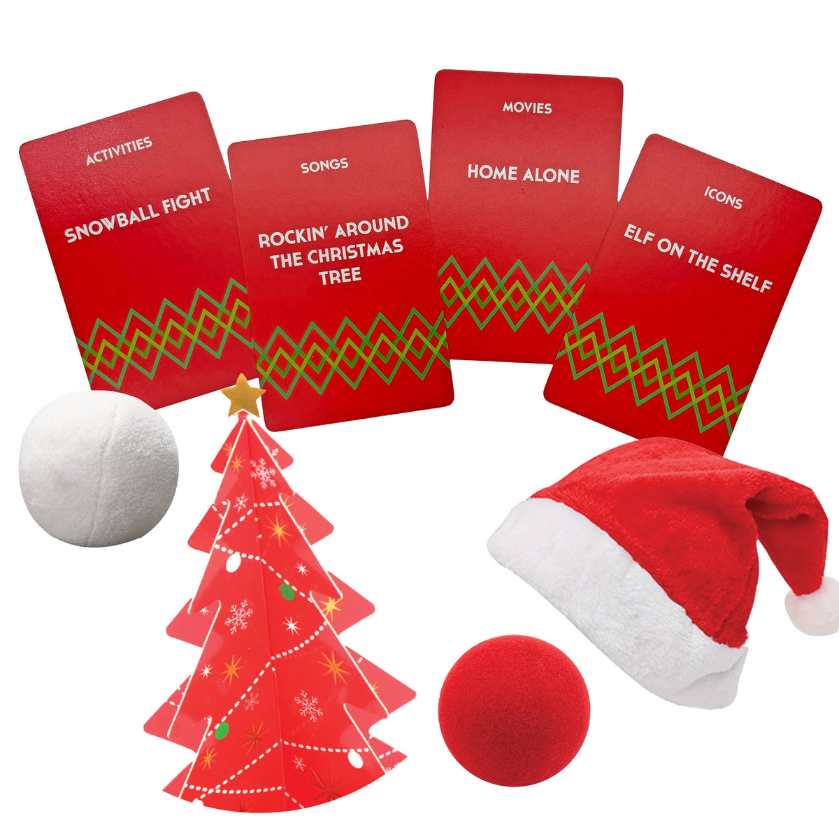 Holiday Charades Christmas Party Game with Props