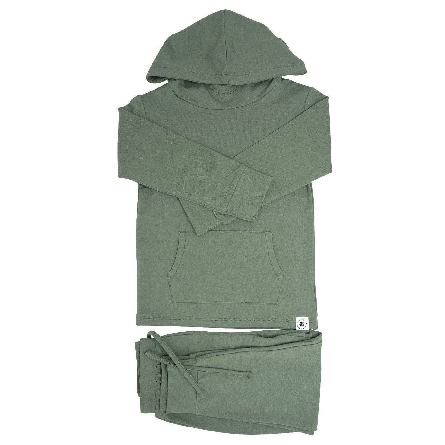 HOODED JOGGER SET || ARMY GREEN