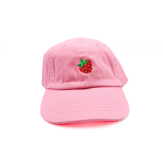 STRAWBERRY BASEBALL HAT || LIGHT PINK