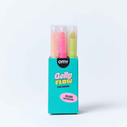 9 GEL CRAYONS || GELLY FLOW
