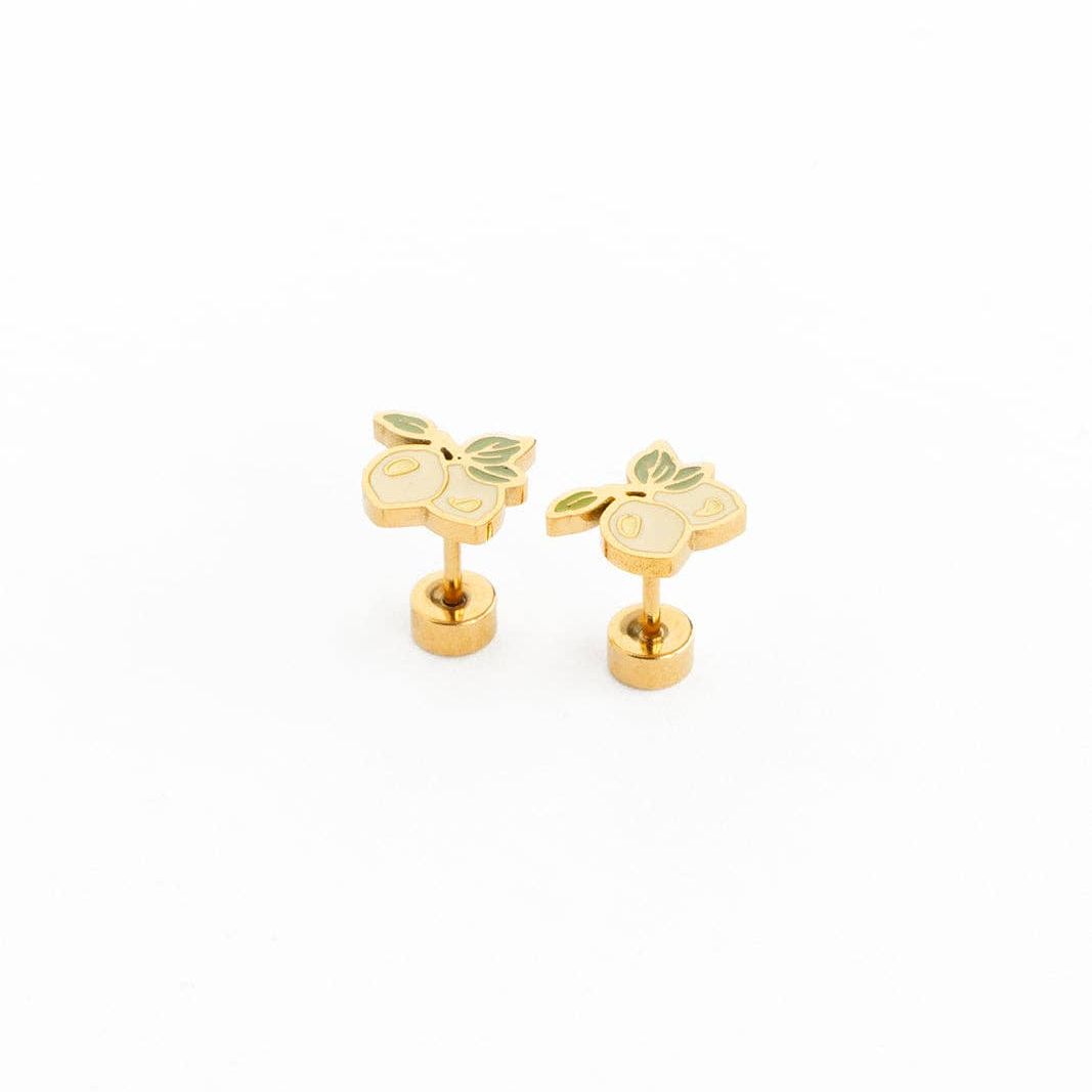 LEMON BUNCH STUD EARRINGS