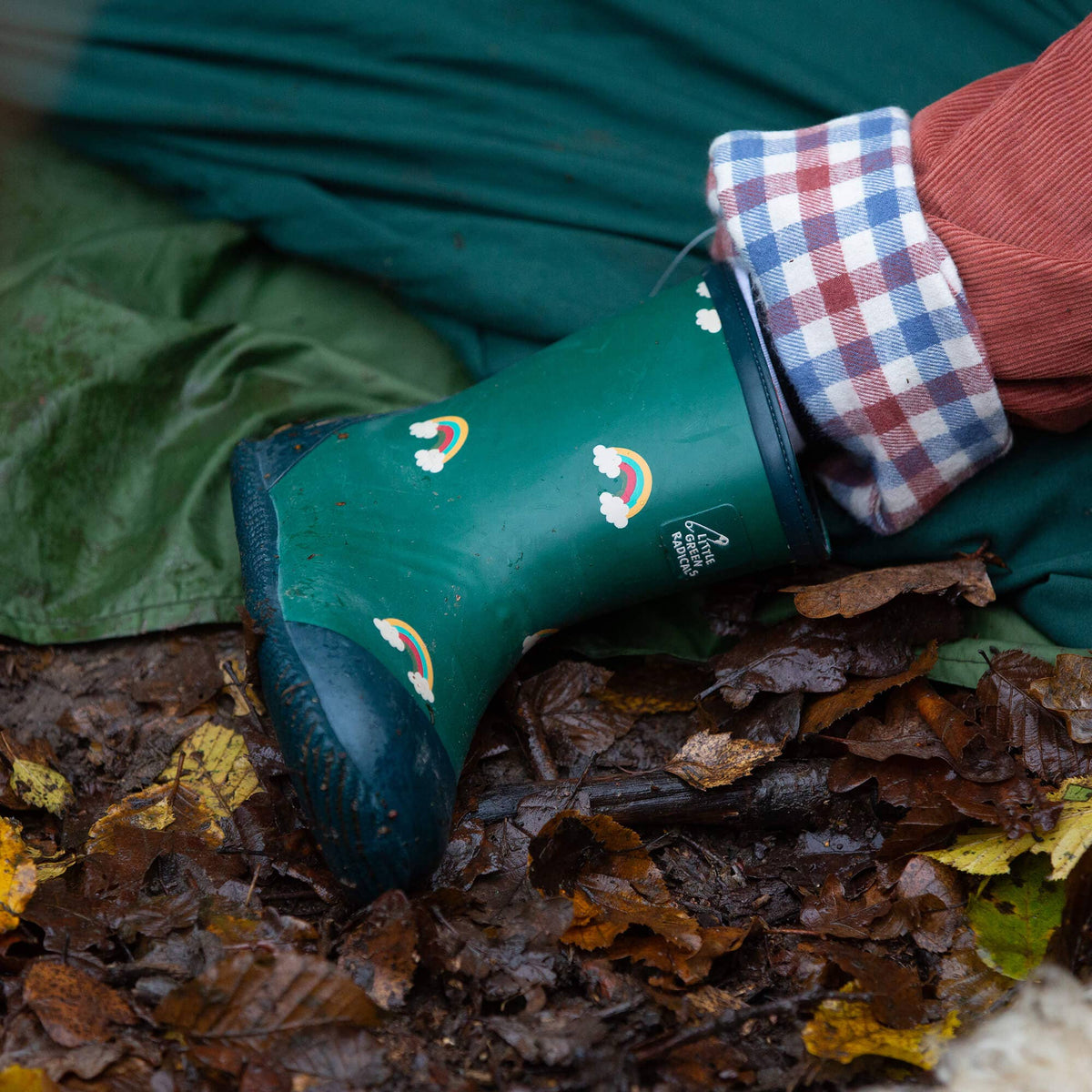 OVER THE RAINBOW NATURAL RUBBER RAIN BOOT
