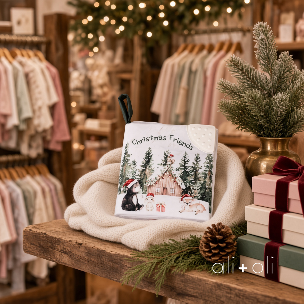CRINKLE CLOTH BOOK || CHRISTMAS FRIENDS