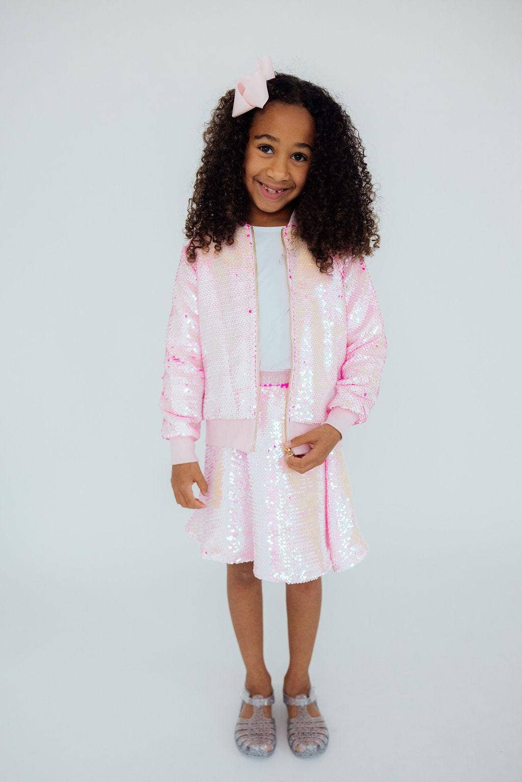 DIVA PINK FLIP SEQUIN JACKET