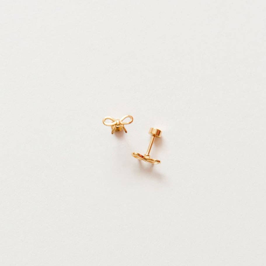 BOW EARRINGS || GOLD
