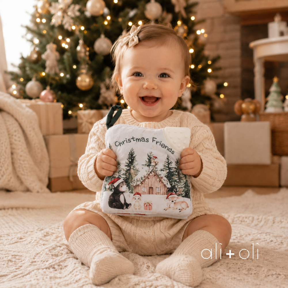 CRINKLE CLOTH BOOK || CHRISTMAS FRIENDS