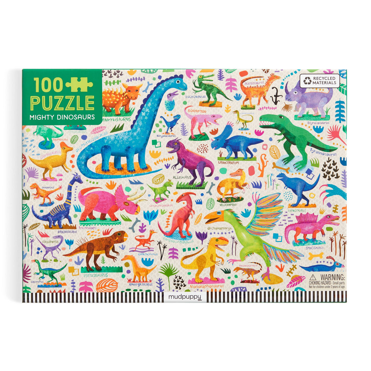MIGHTY DINOSAURS 100 PIECE PUZZLE