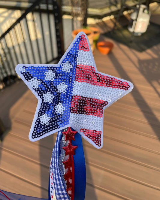 RIBBON WAND || AMERICAN FLAG