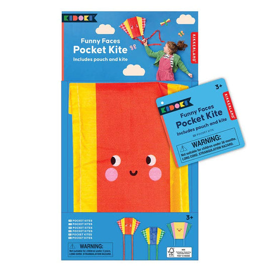 FUNNY FACE POCKET KITES