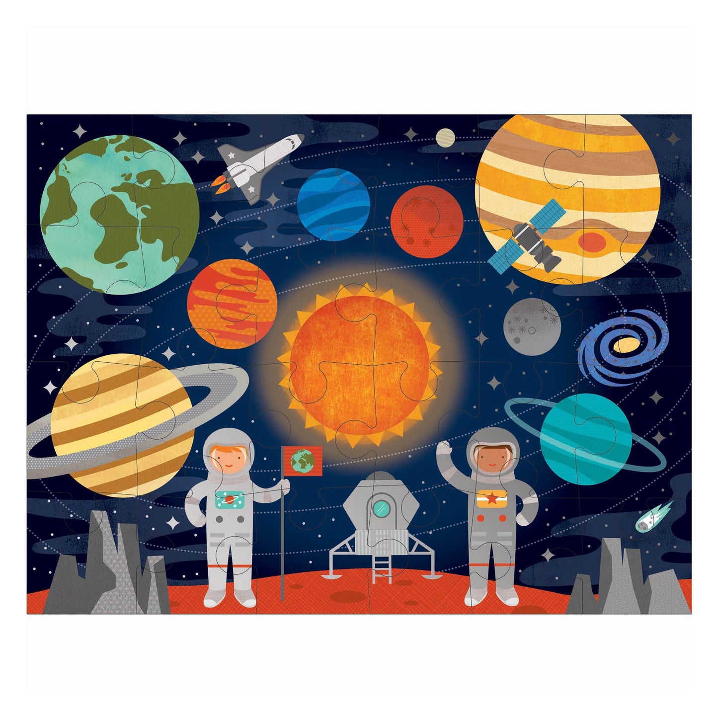 OUTER SPACE FLOOR PUZZLE || 24-PIECE