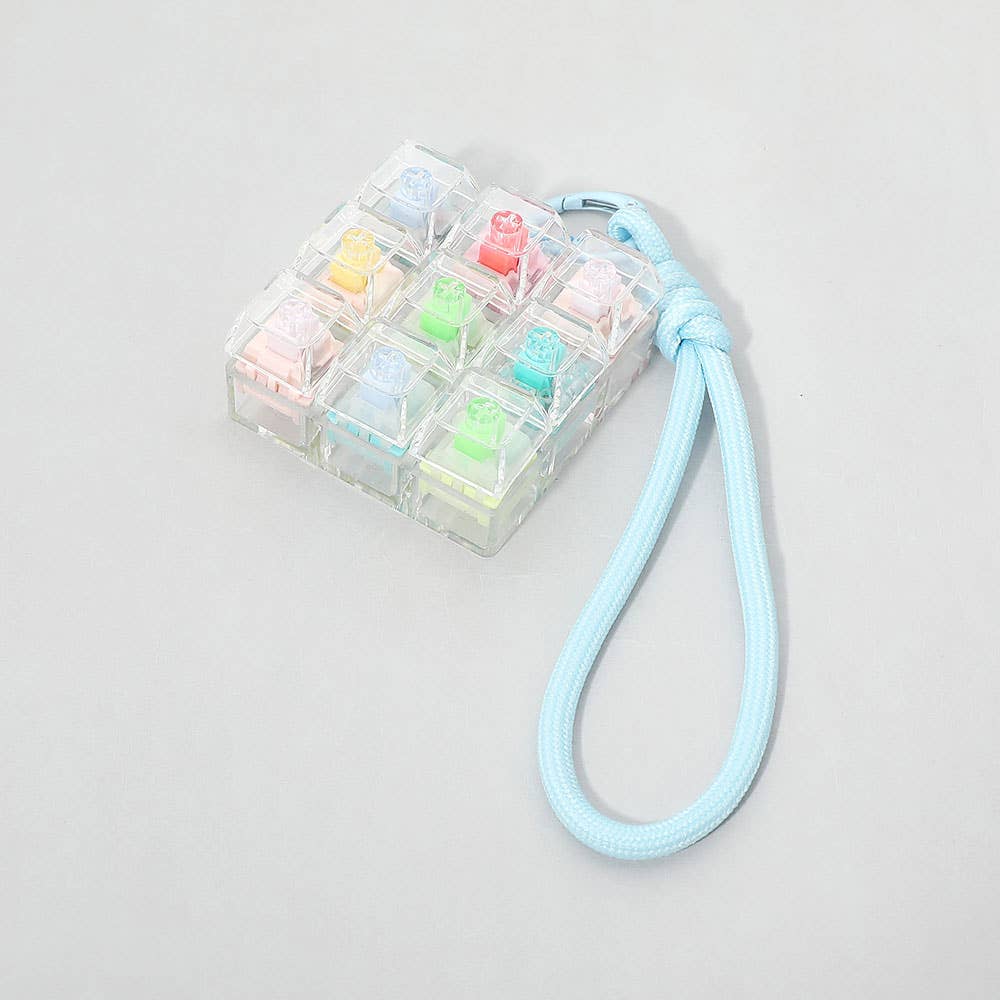 CUBE KEYBOARD BAG CHARM || MULTI COLOR
