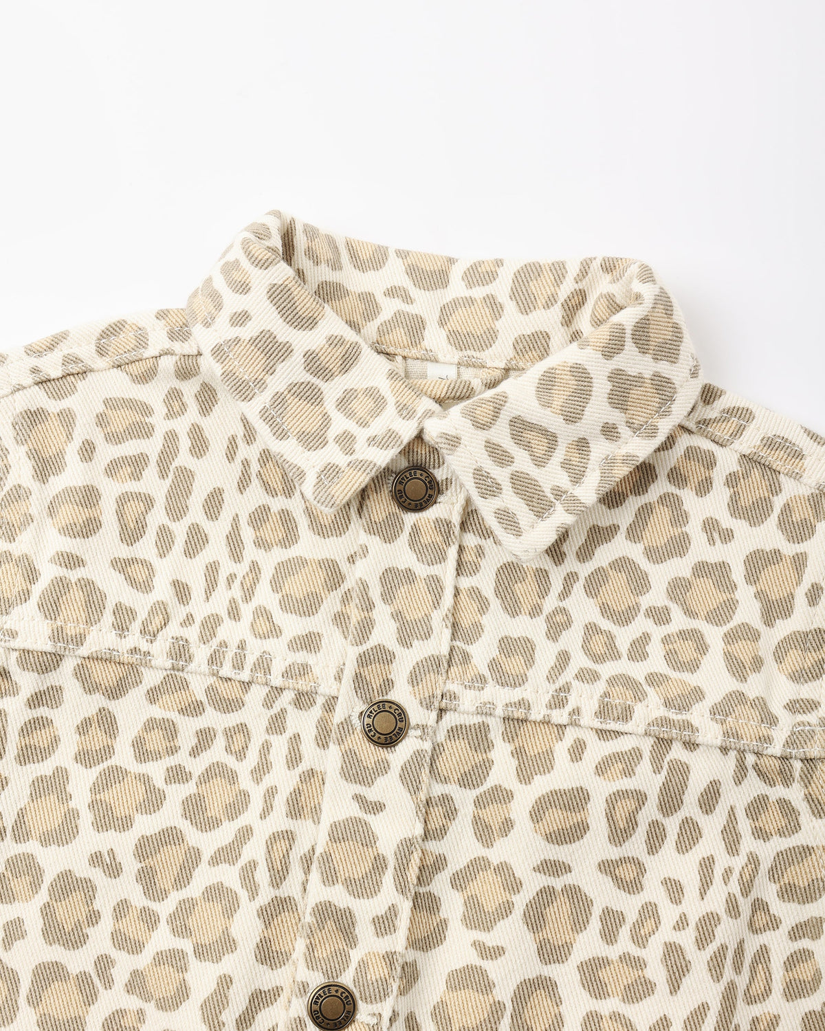DENIM CHORE COAT || LEOPARD