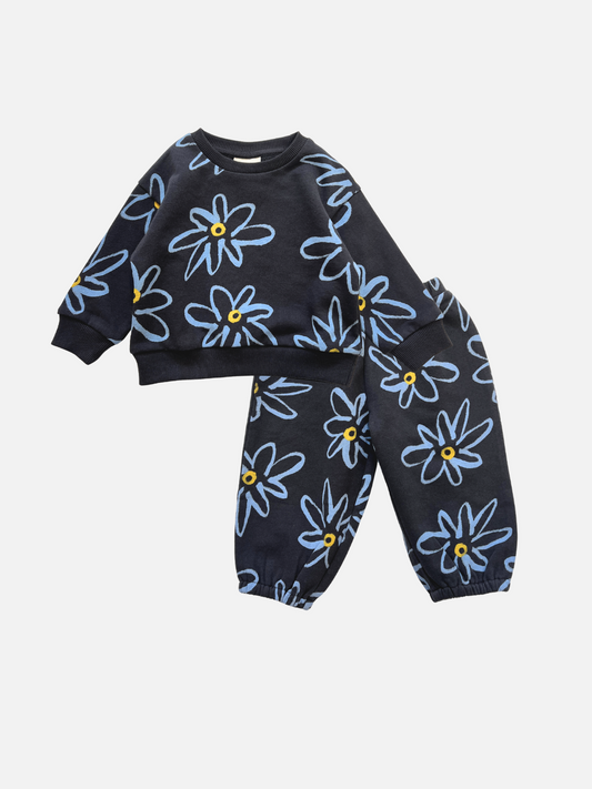 Charlie Baby Sweat Set - Charcoal