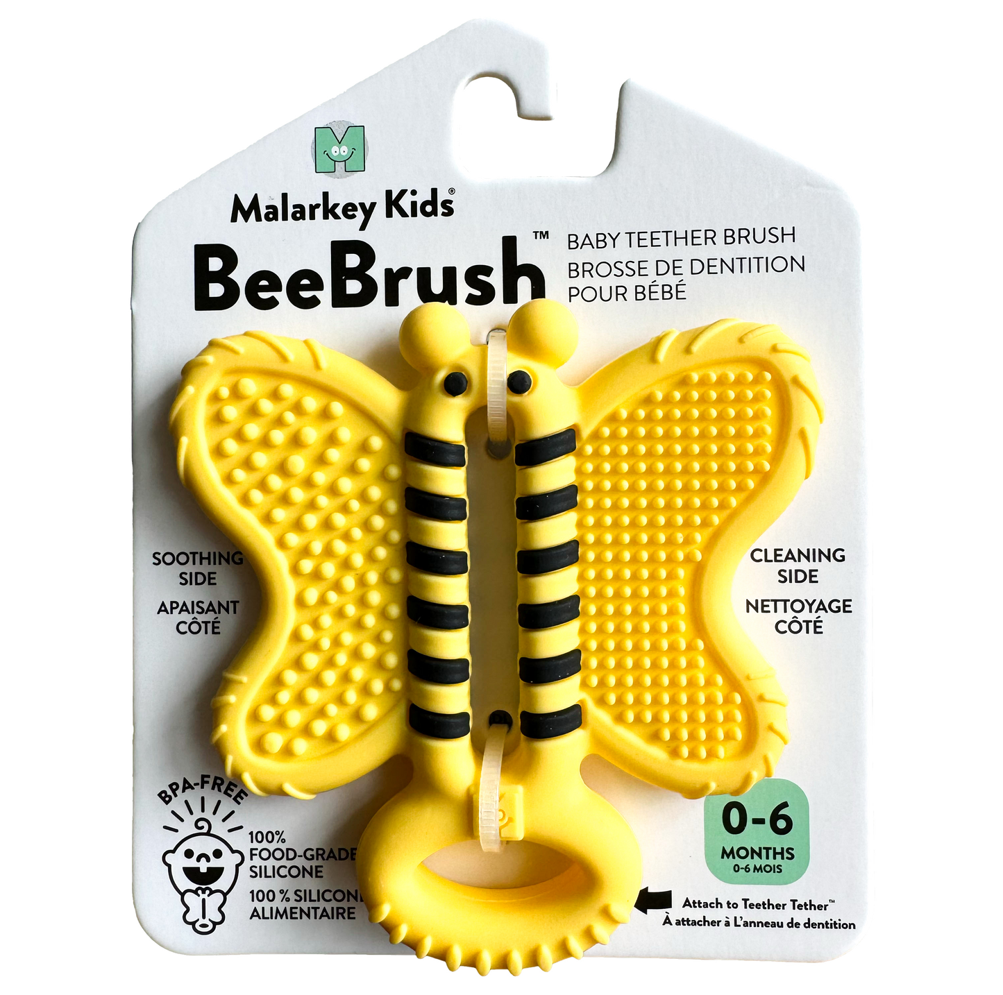TOOTH BRUSH TEETHER || PINK BUTTERFLY