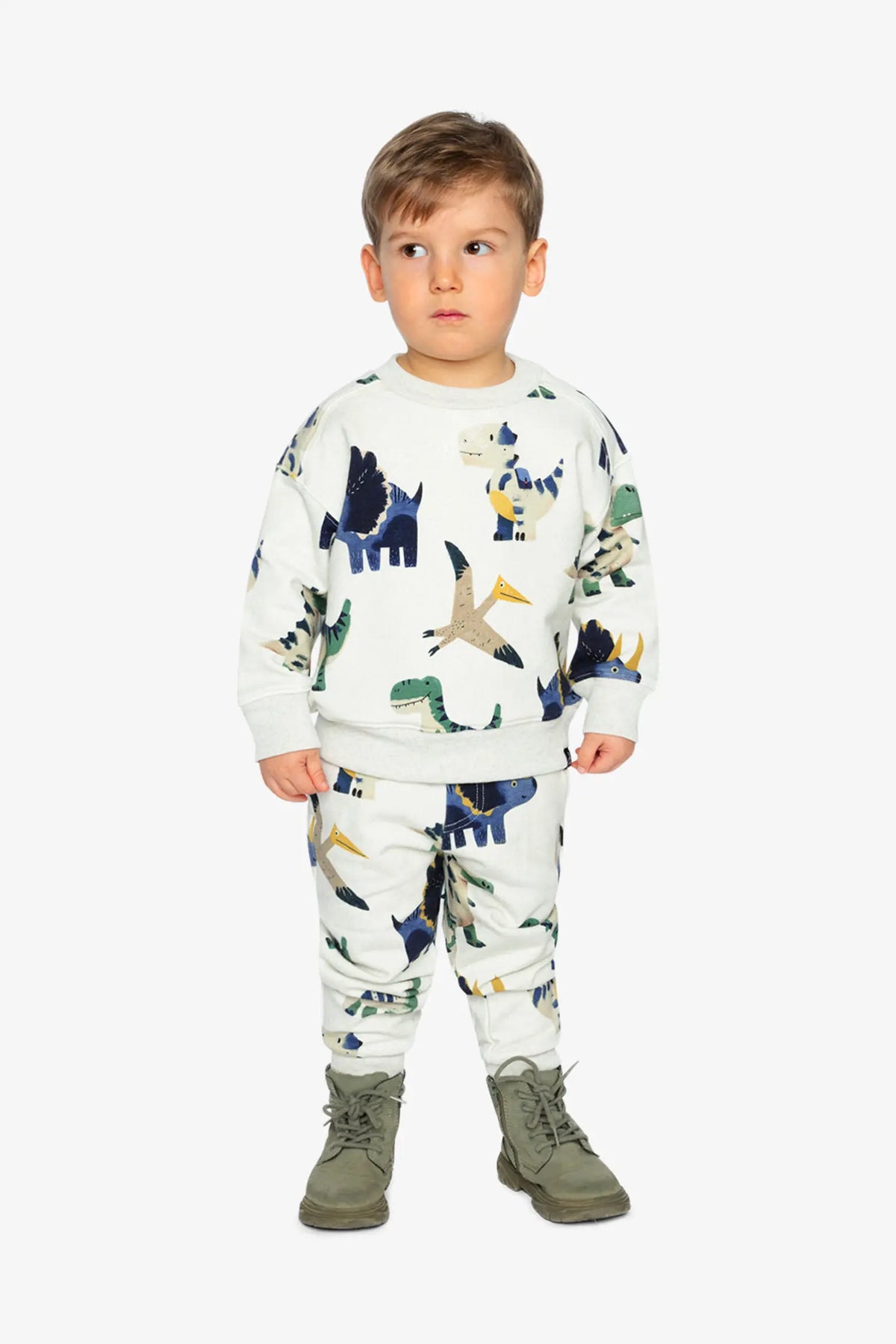 FLEECE DINO PRINTED SWEATPANTS