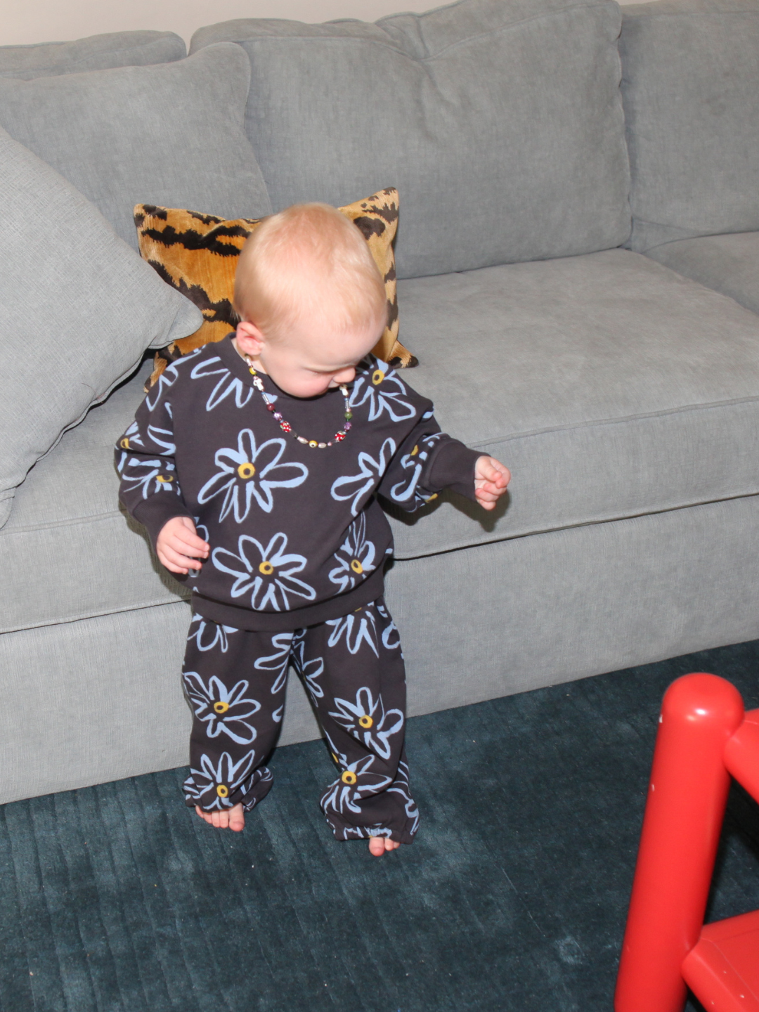 Charlie Baby Sweat Set - Charcoal