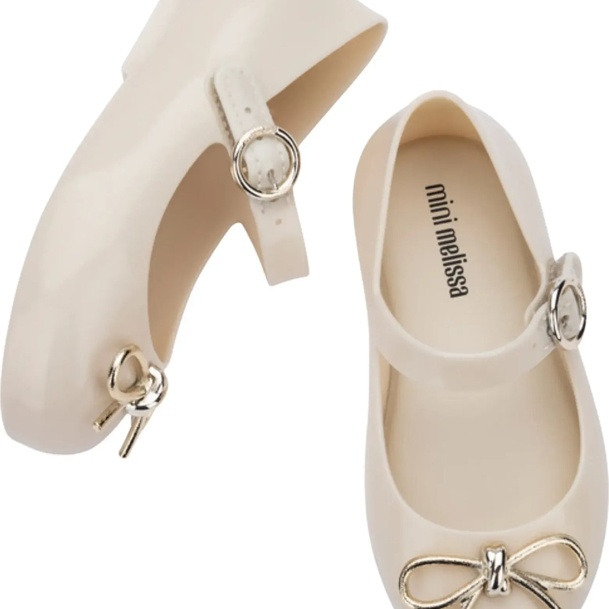 KIDS' SOFT BALLERINA BABY MARY JANE FLAT || BEIGE GOLD