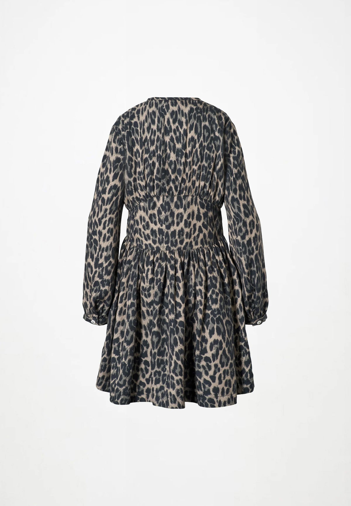 CARO LONG SLEEVE DRESS || BRUSHED LEO