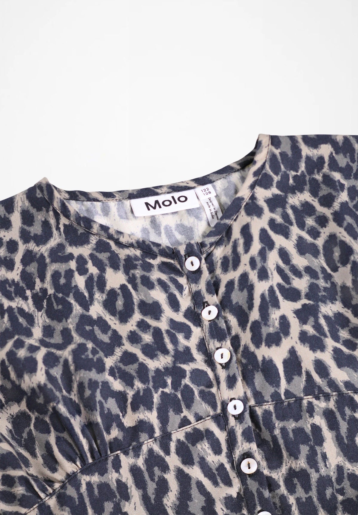 CARO LONG SLEEVE DRESS || BRUSHED LEO