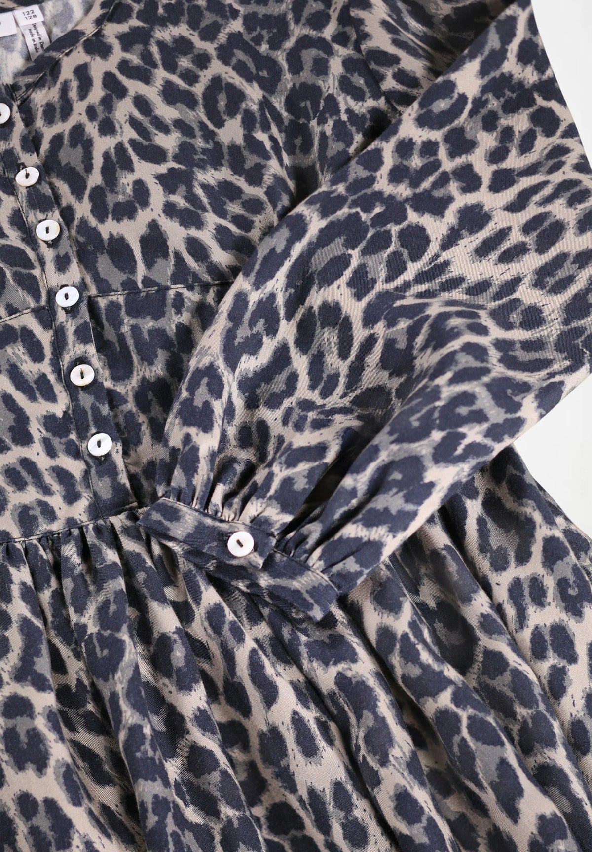 CARO LONG SLEEVE DRESS || BRUSHED LEO