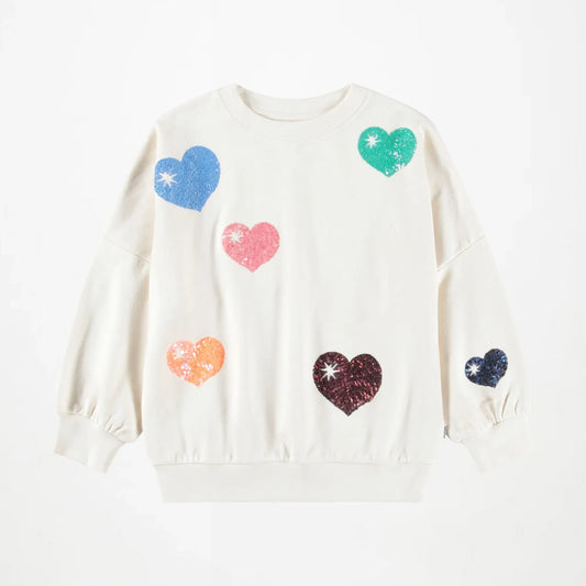 MARIKA SWEATSHIRT || SEQUIN HEARTS