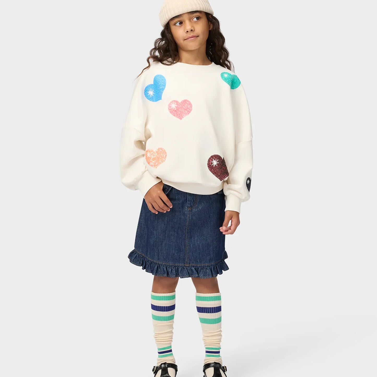 MARIKA SWEATSHIRT || SEQUIN HEARTS