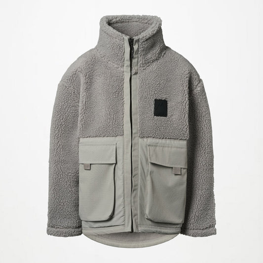 UTHA FLEECE JACKET || GREY MELANGE