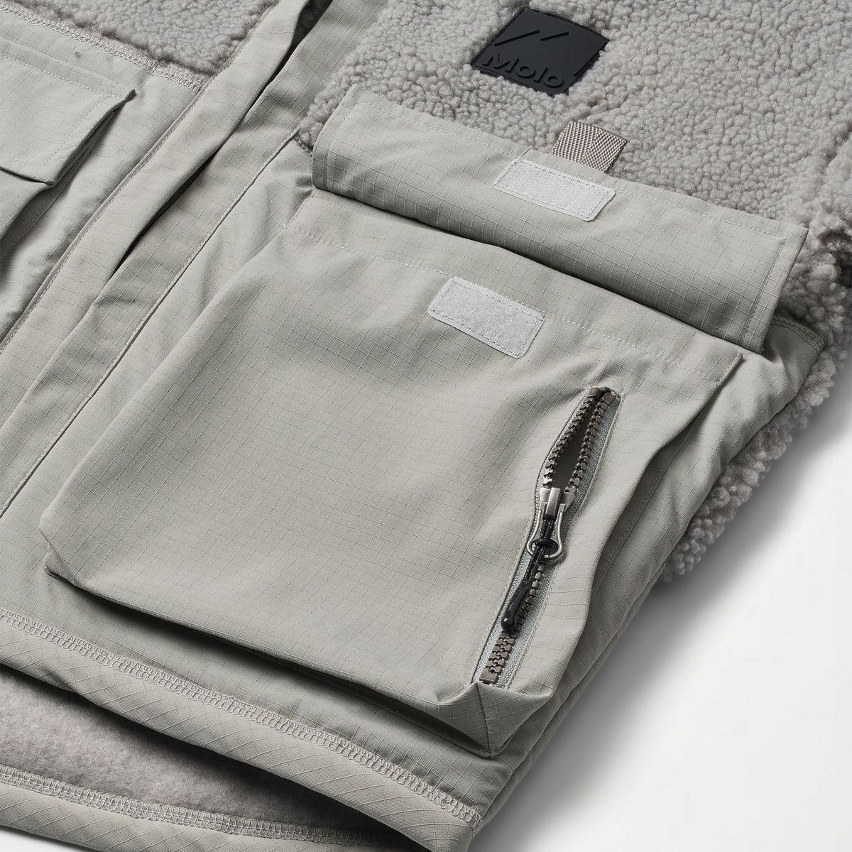 UTHA FLEECE JACKET || GREY MELANGE