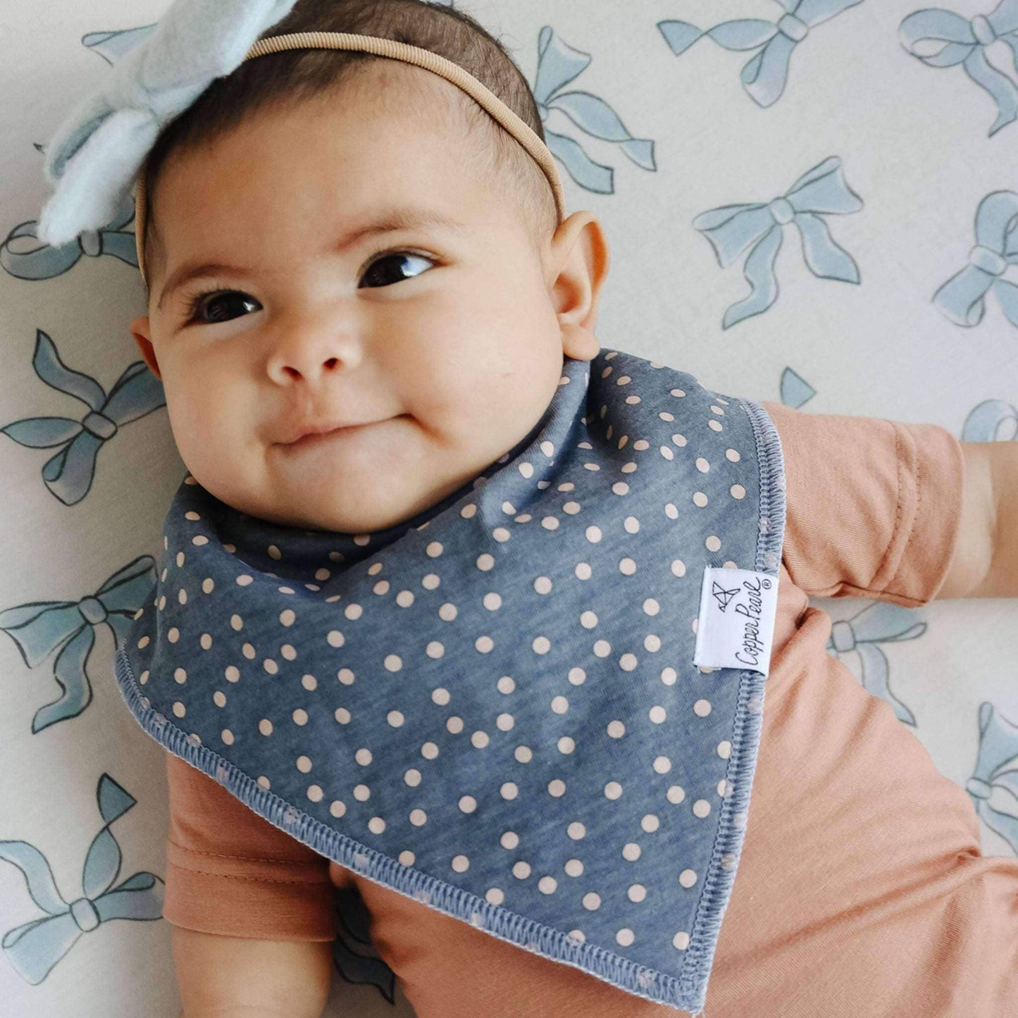 4 PACK BABY BANDANA BIBS || GEMMA IN TAN