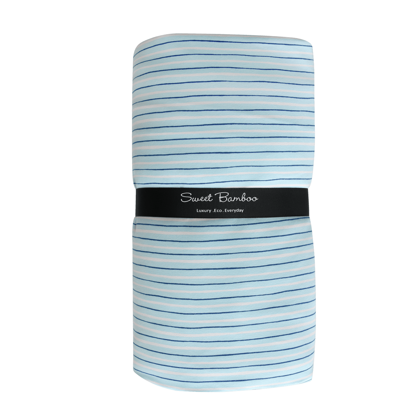 TODDLER CLOUD BLANKET || BLUE STRIPE
