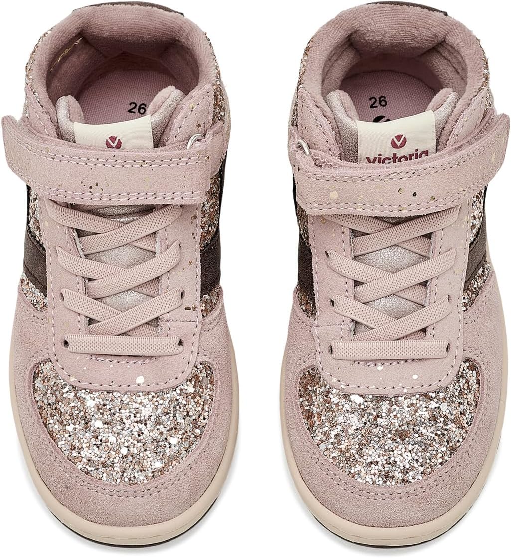 TIEMPO METALLIC & GLITTER STRAP SNEAKERS