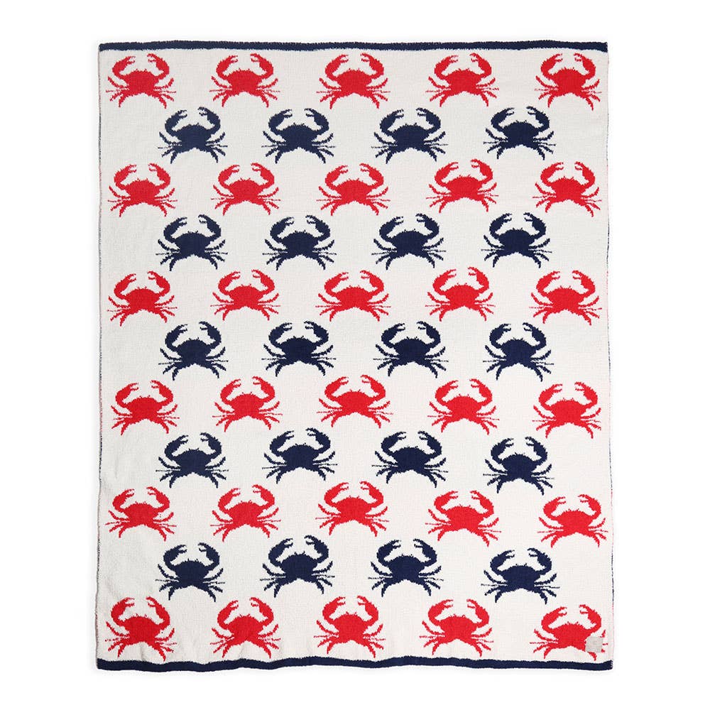 REVERSIBLE THROW BLANKET || CRAB