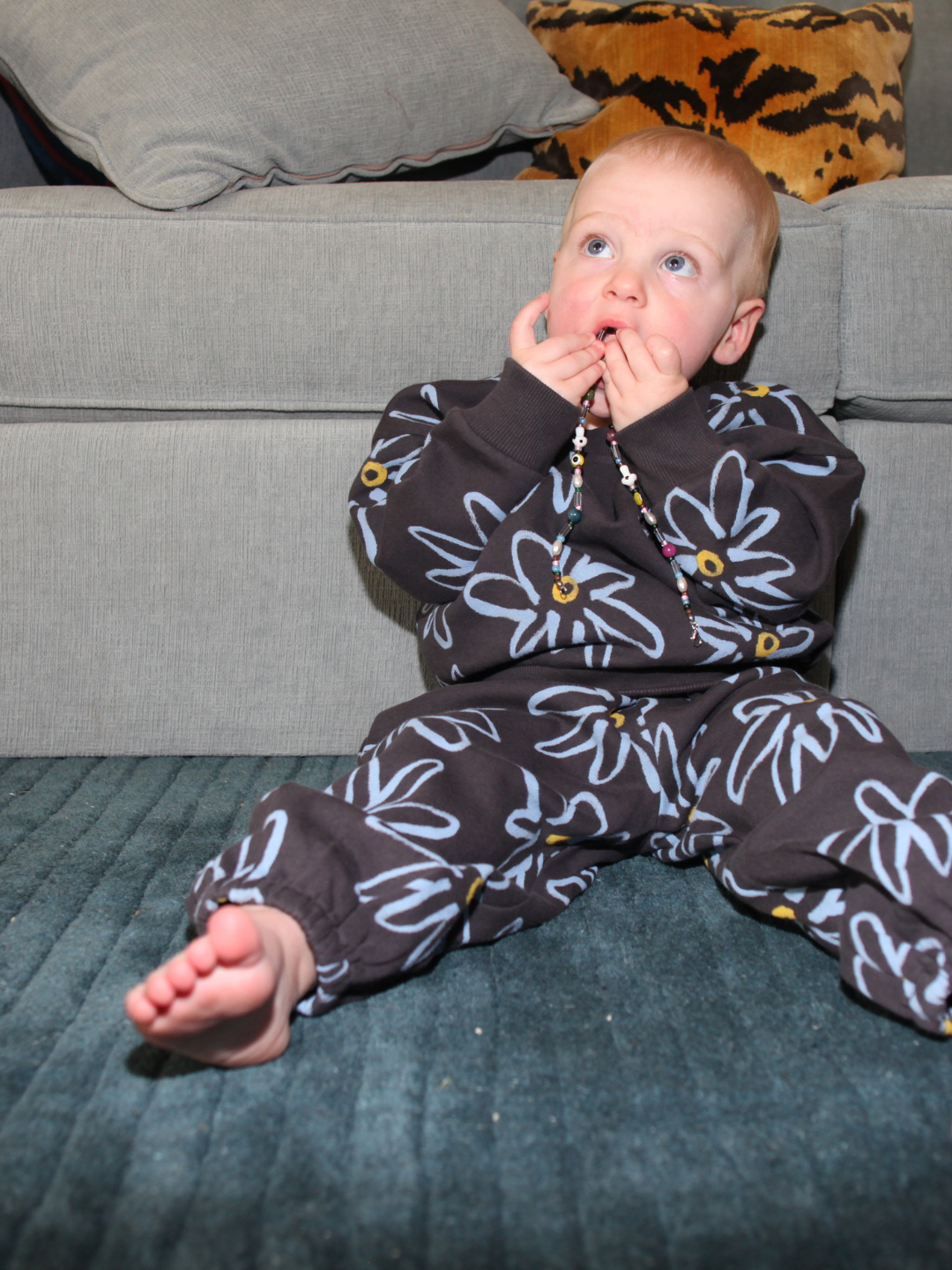 Charlie Baby Sweat Set - Charcoal