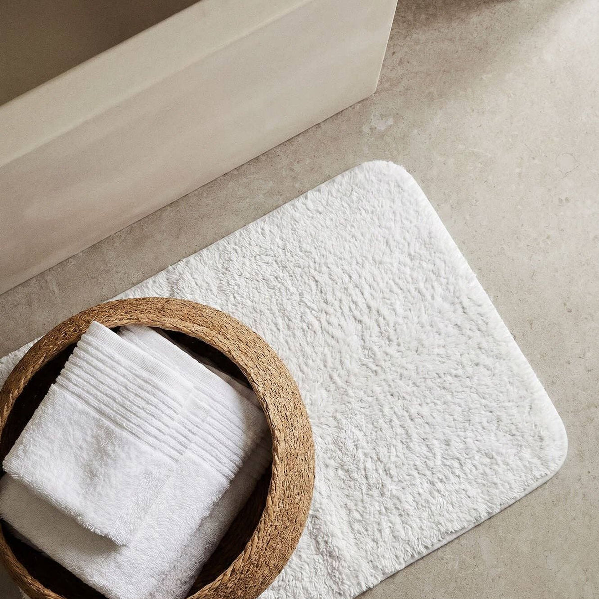Spa Cotton Bath Rug: Baritone Blue / One Size