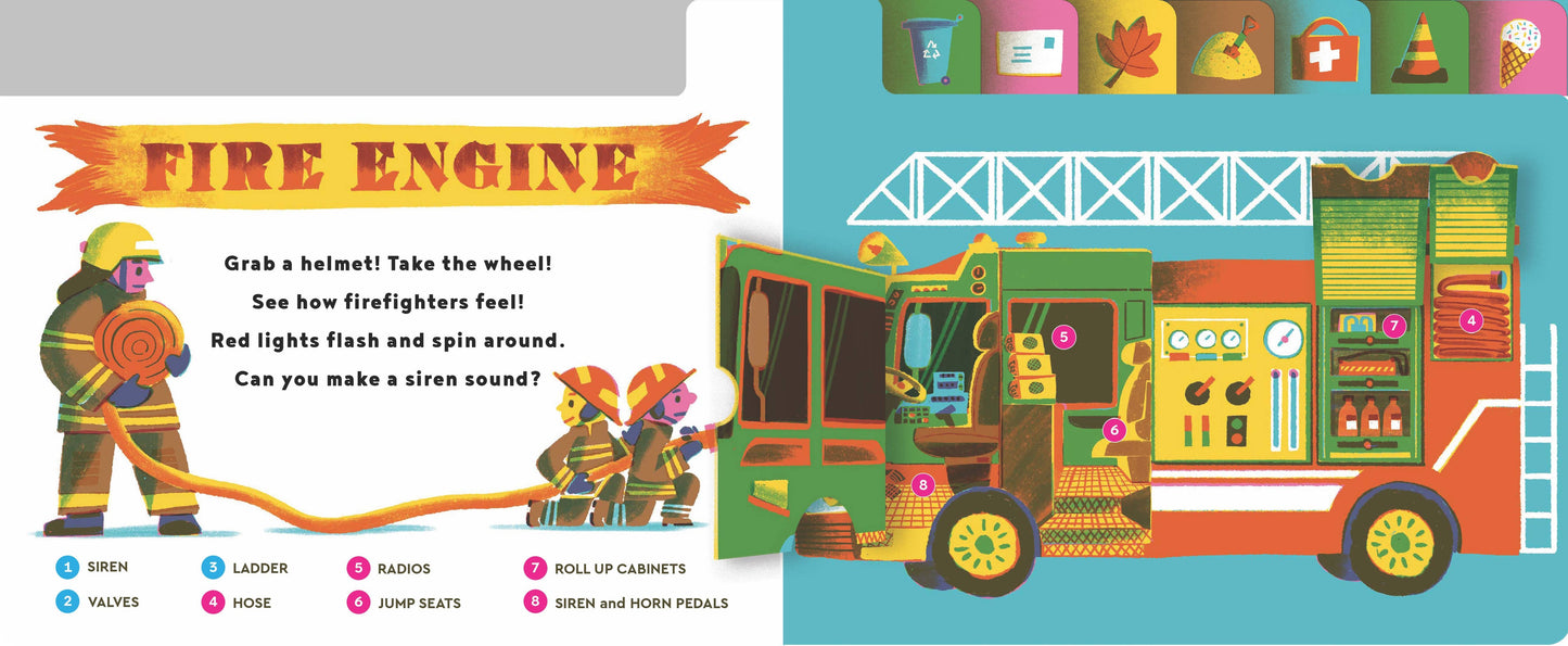 TOUCH A TRUCK DAY BOARD BOOK