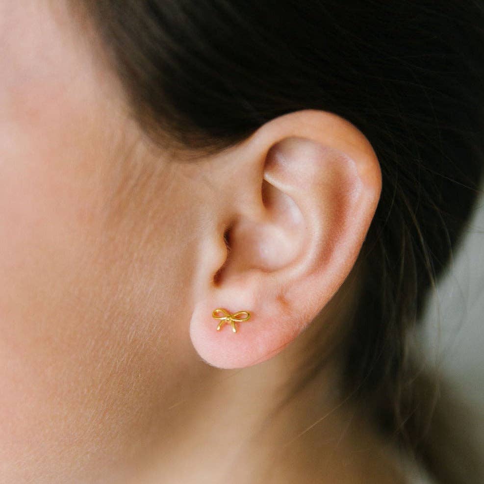 BOW EARRINGS || GOLD