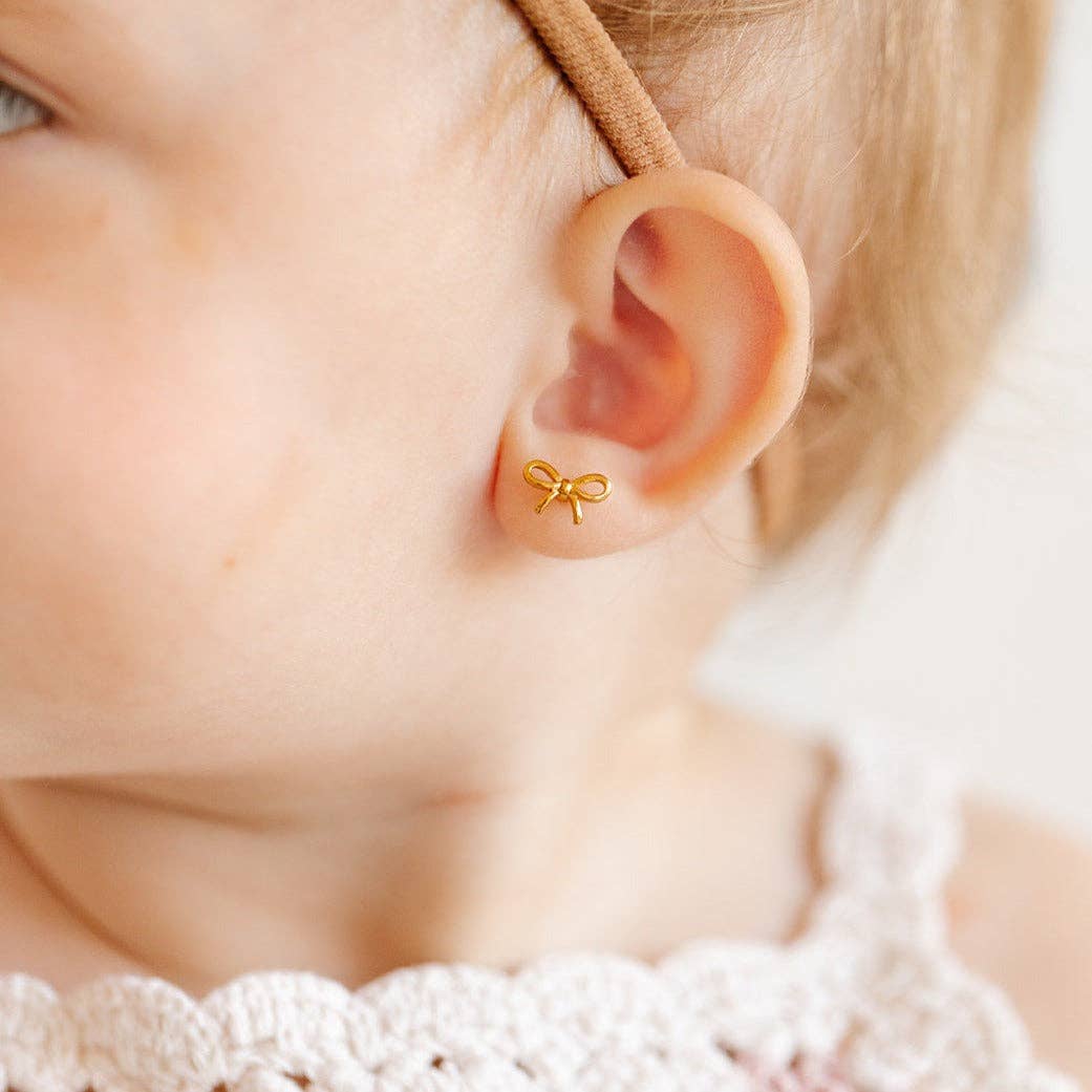 BOW EARRINGS || GOLD