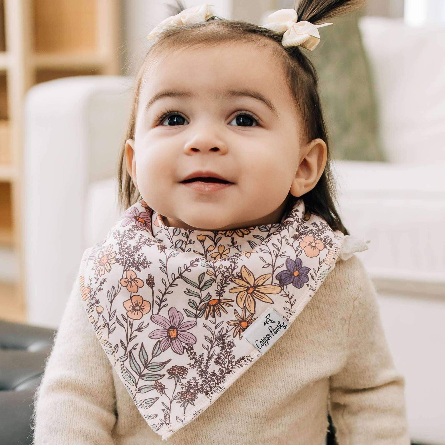 4 PACK BABY BANDANA BIBS || FLORA