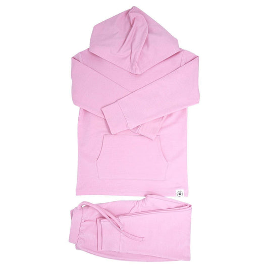 HOODED JOGGER SET || CARNATION PINK