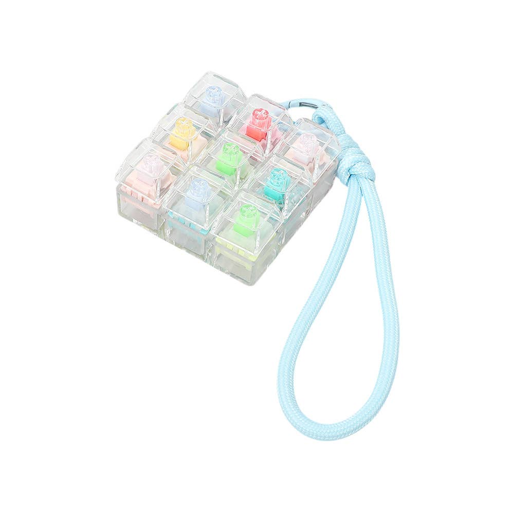 CUBE KEYBOARD BAG CHARM || MULTI COLOR
