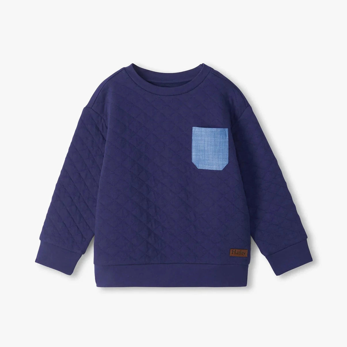 PATRIOT BLUE QUILTED PULLOVER
