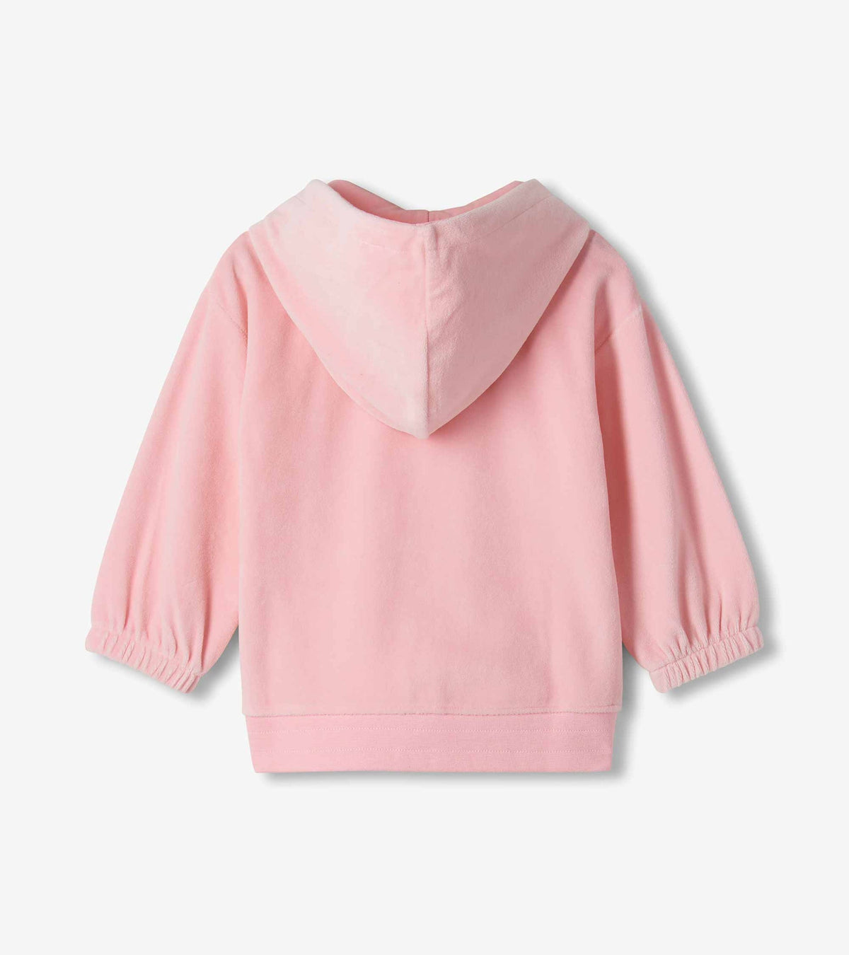 VELOUR FULL ZIP HOODIE || ORCHID PINK