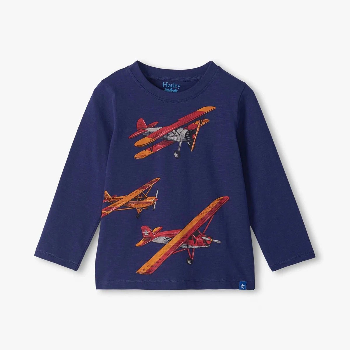 VINTAGE PLANES CREW NECK TEE