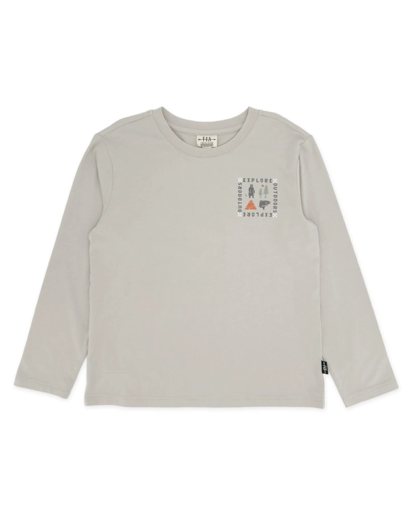 EXPLORER L/S TEE || SLATE GREY