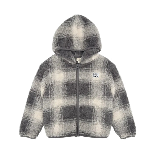 ROCKY PLAID JACKET || ASH GREY PLUSH