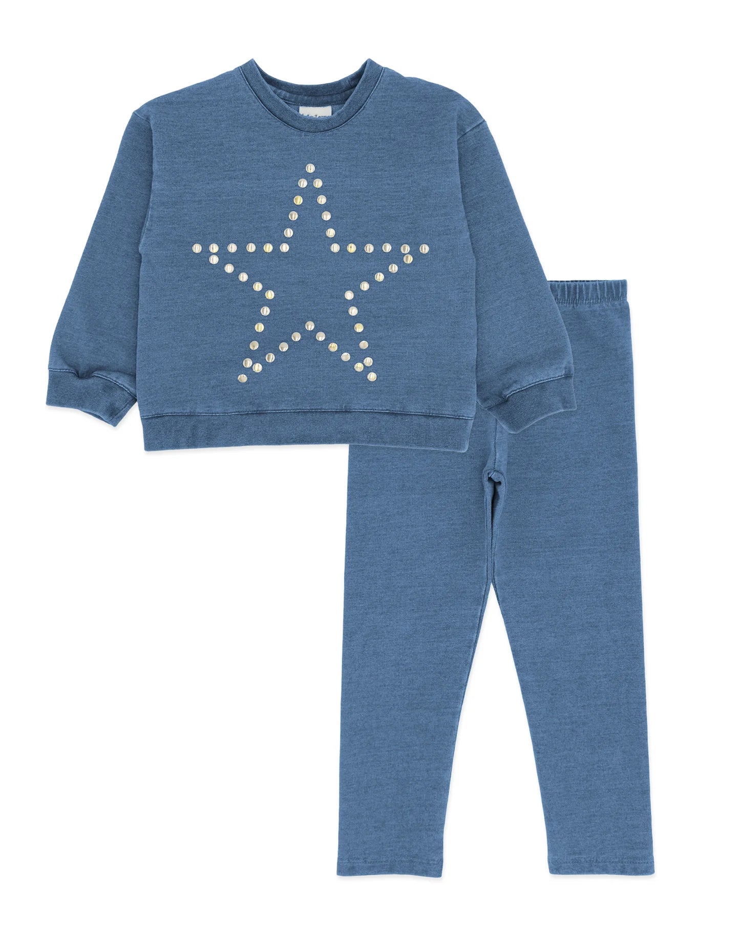 PLAYTIME KNIT DENIM SET || BLUE JEAN
